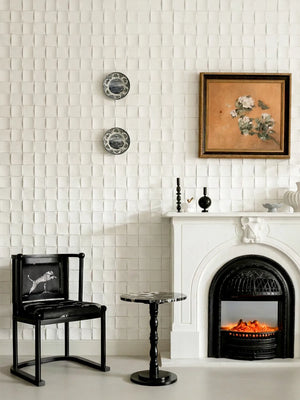 Mosaic Stone Wall Panels - White