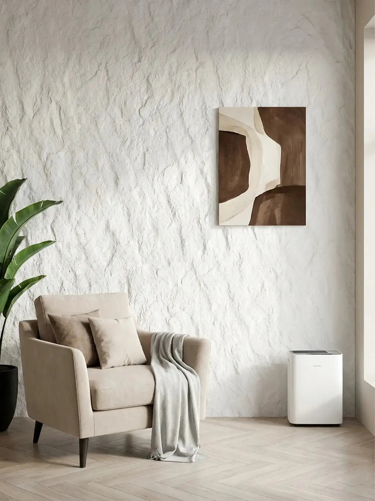 Engineered Faux Stone 3D Wall Panels – Moon White Keylanta