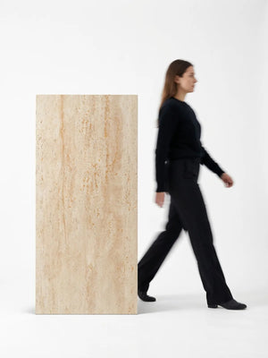 3D Flexible Travertine Stone Wall Panels - Roman Gold